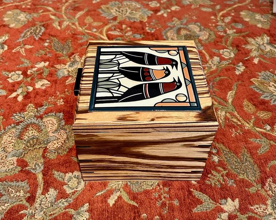 The Bird Tile Top Keepsake Box
