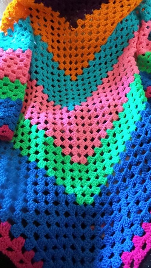 Multi colored shawl