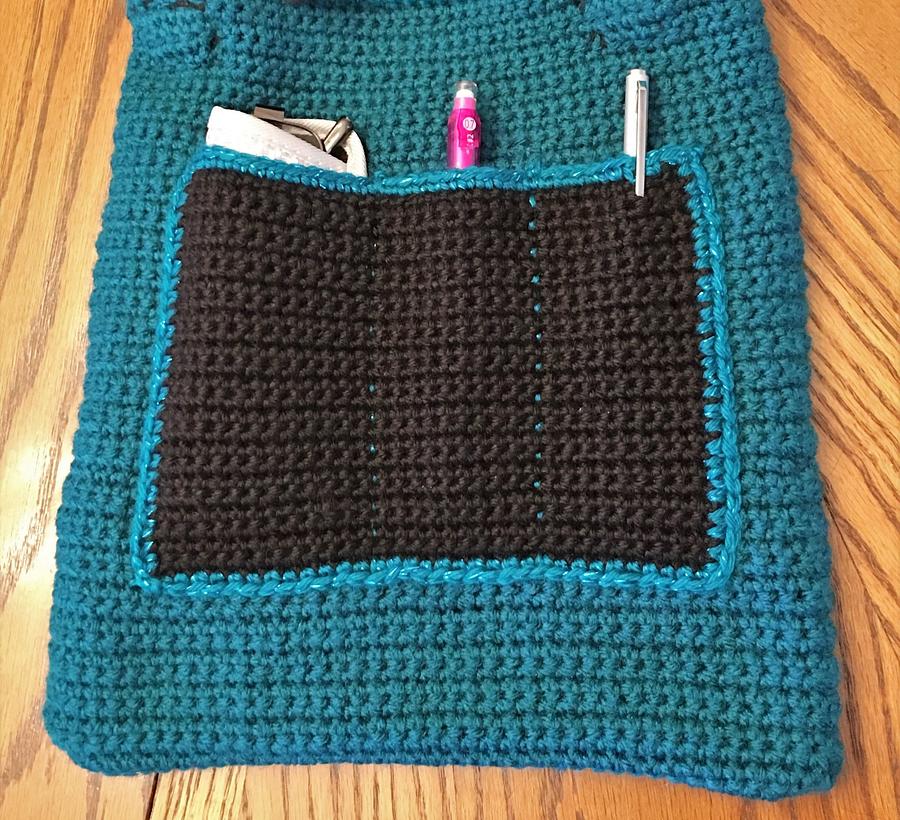 Teal Crocodile Stitch Ladies Bag