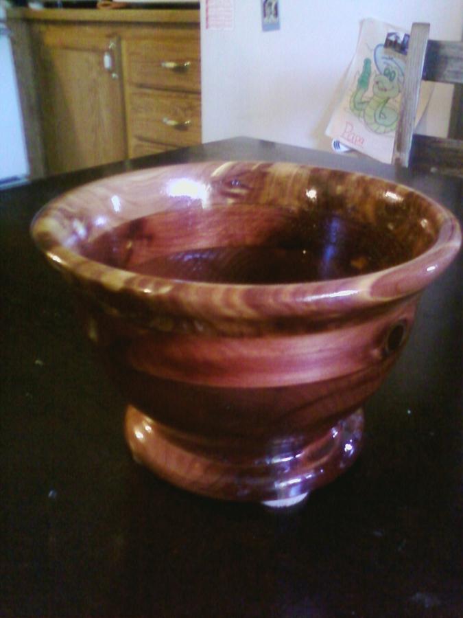 Aged Cedar Sectional Bowl