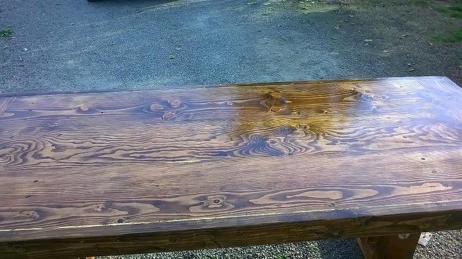 My first rustic table