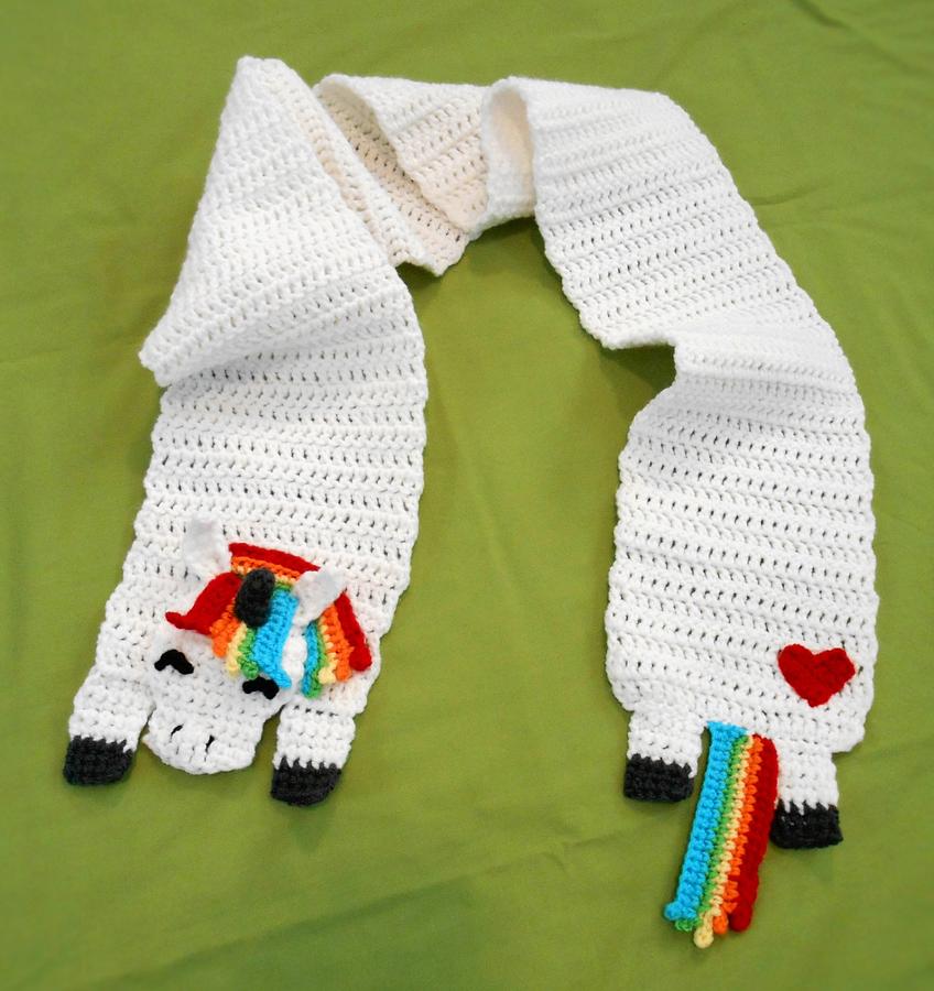 Rainbow Unicorn Scarf