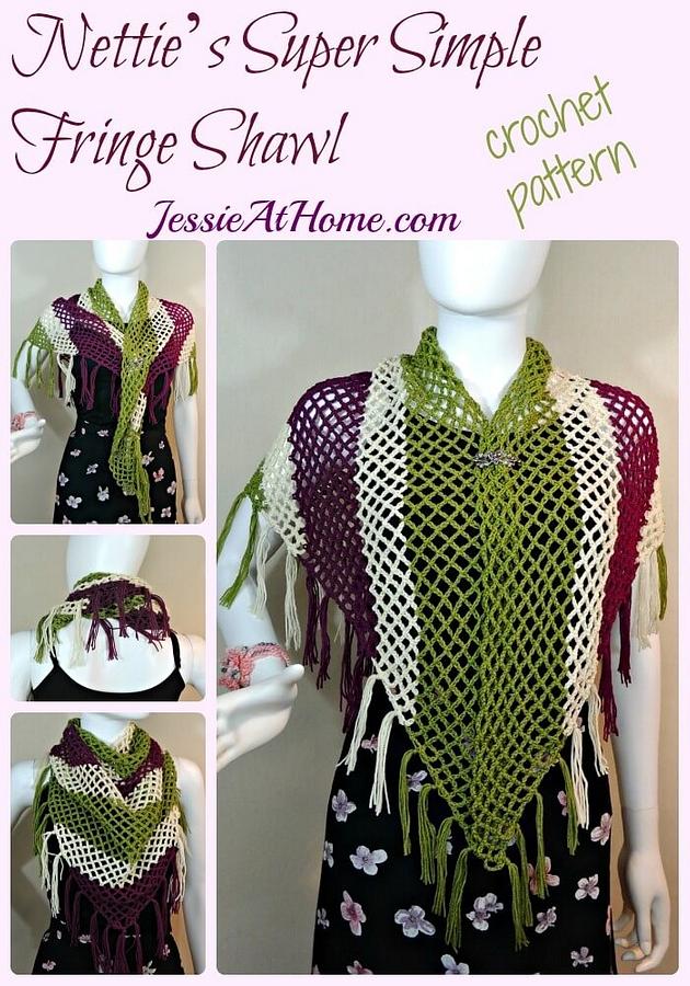 Nettie’s Super Simple Fringe Shawl