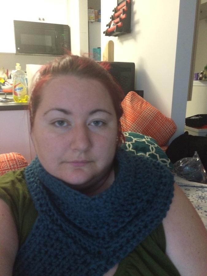 Katniss Inspired Asymmetrical Cowl