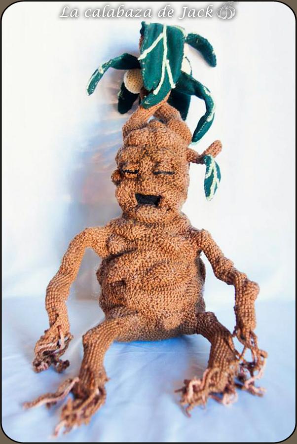 Mandrake Amigurumi - Harry Potter - La Calabaza de Jack