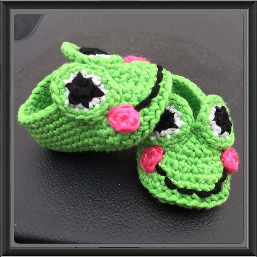 Frog Baby Booties