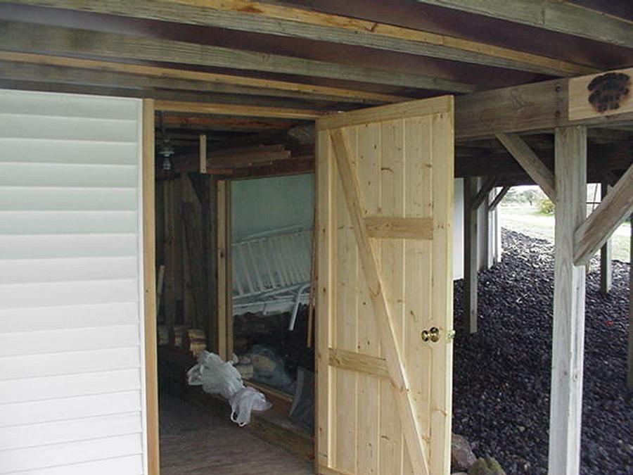 Wood Storage Room-under the deck