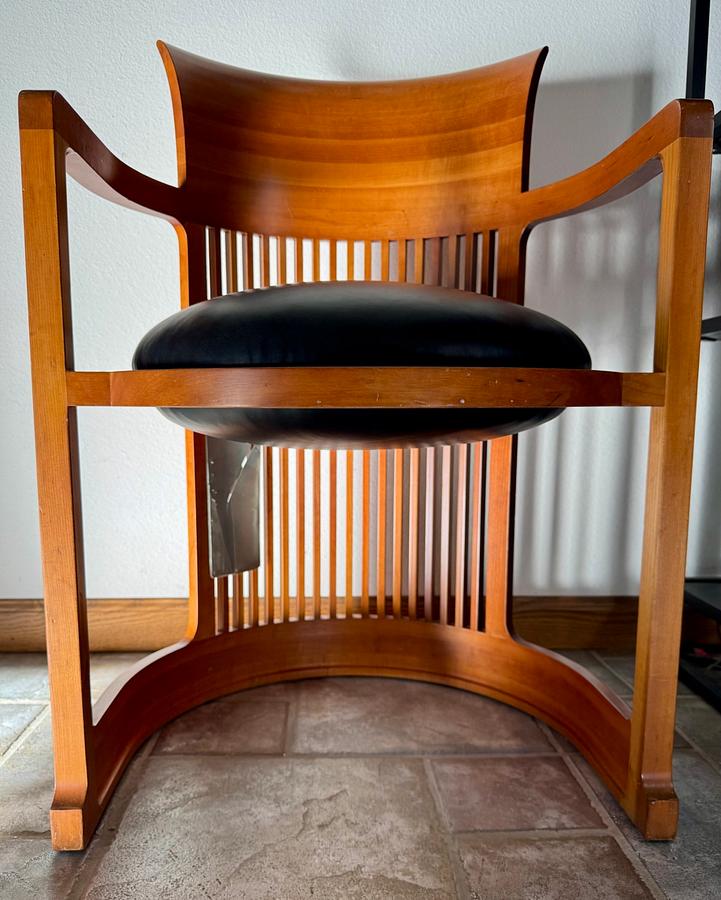 Leather seat replacement for Frank Lloyd Wrights Barrel Chair