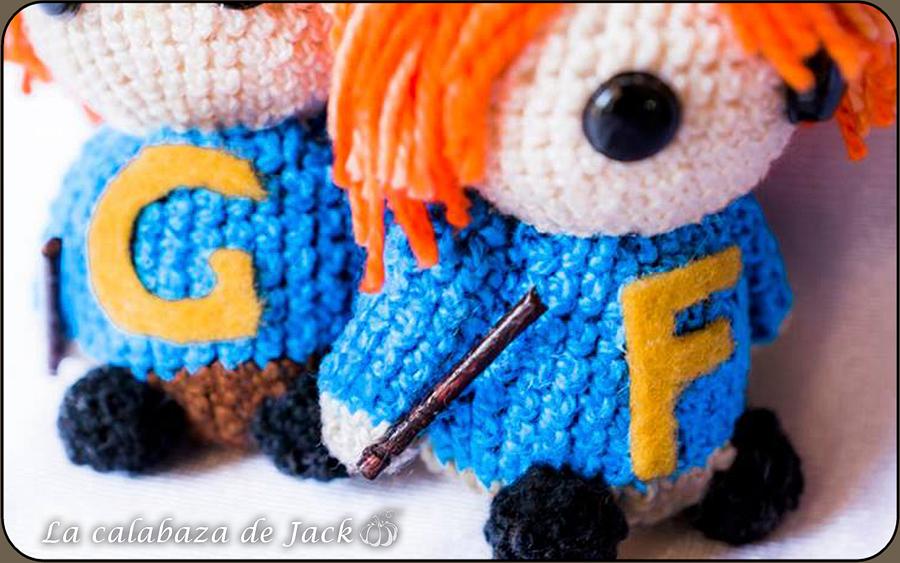 Fred y George Weasley Amigurumis - Harry Potter - La Calabaza de Jack