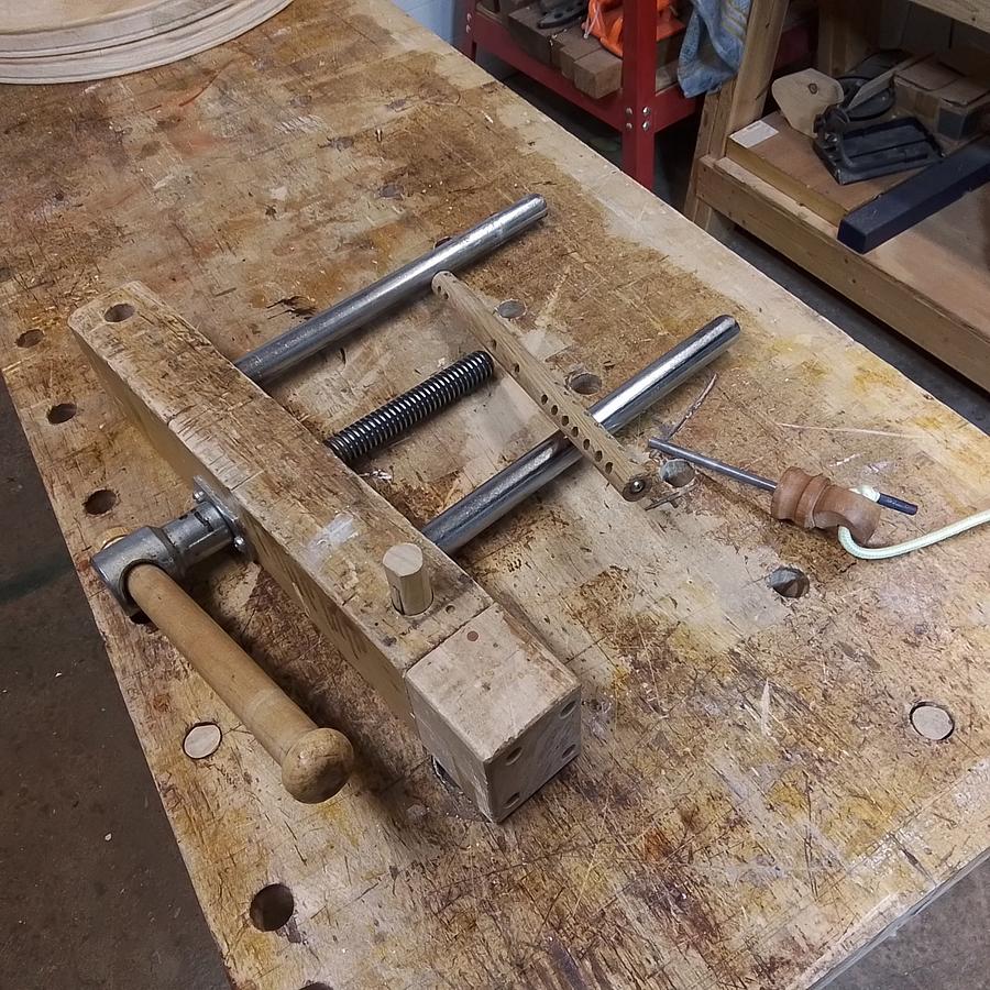 End vise racking stop.