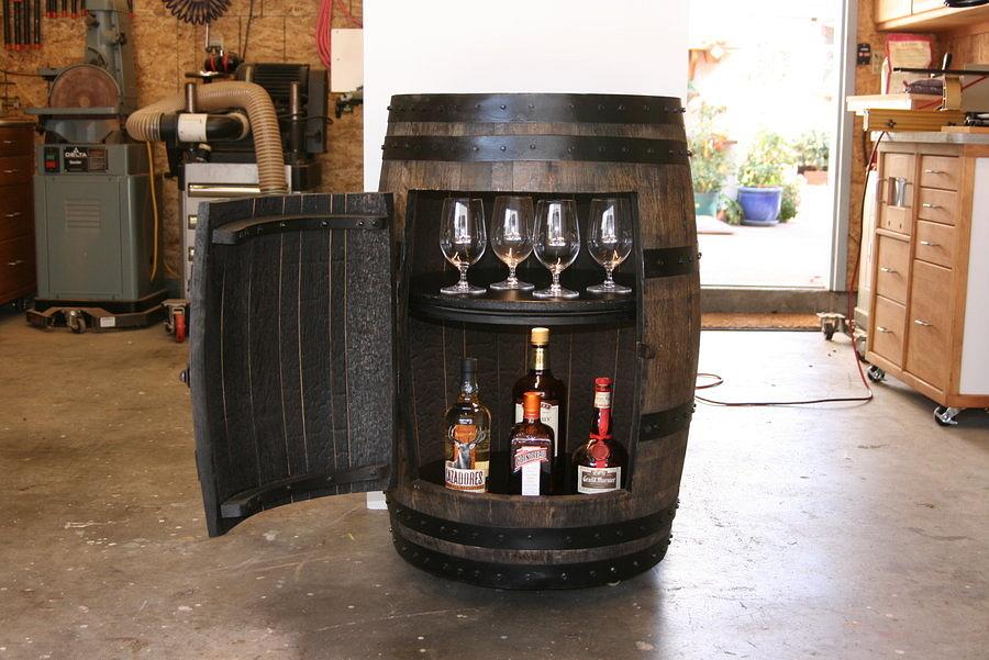 wine barrel bar (father & son) project !