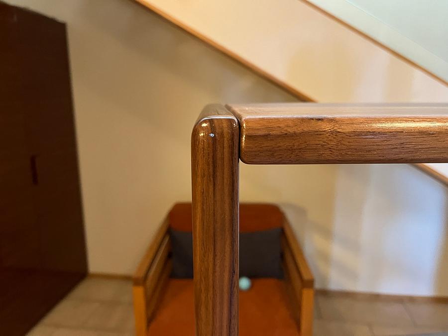 Walnut shelf to match the style of the mirror i made earlier