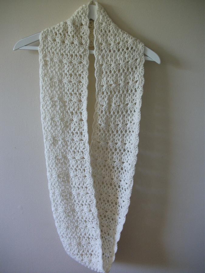 Cream Merino Infinity Scarf