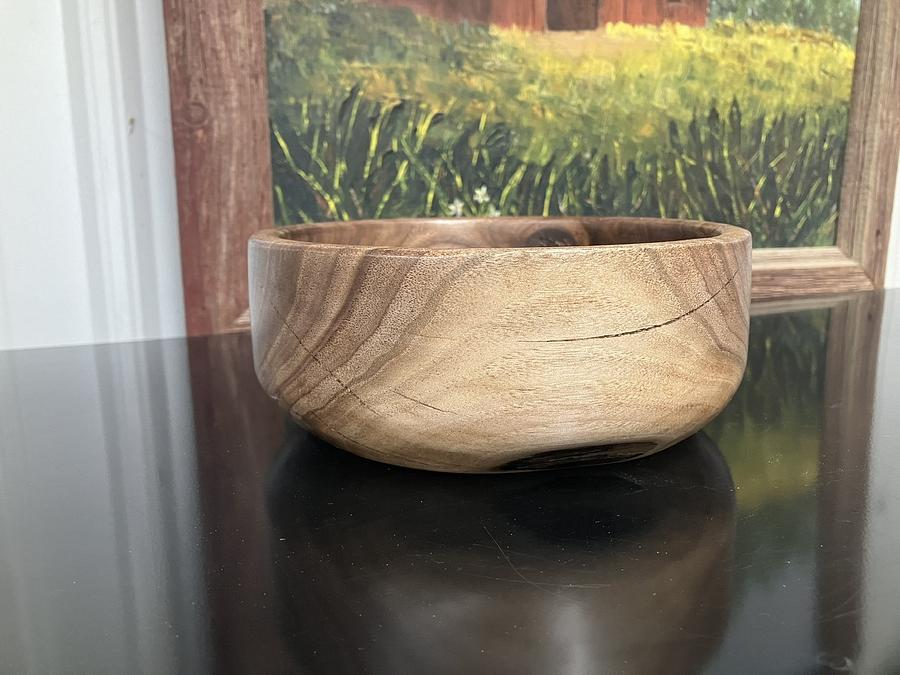 Black walnut bowl