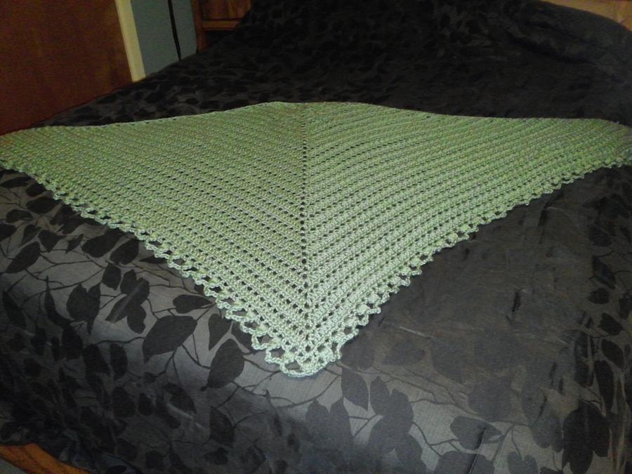 Plain Green Shawl