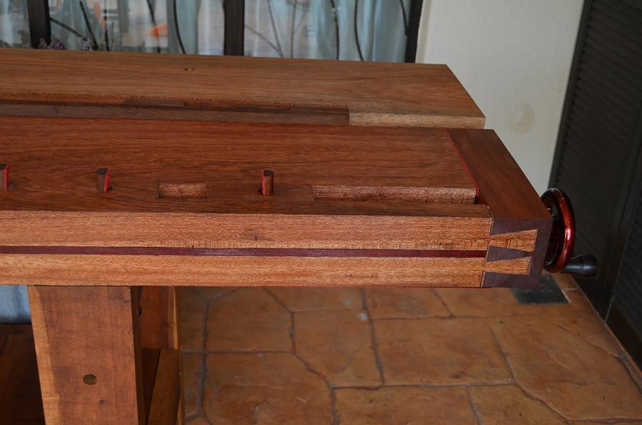 Sam’s Tropical Wood Roubo Workbench