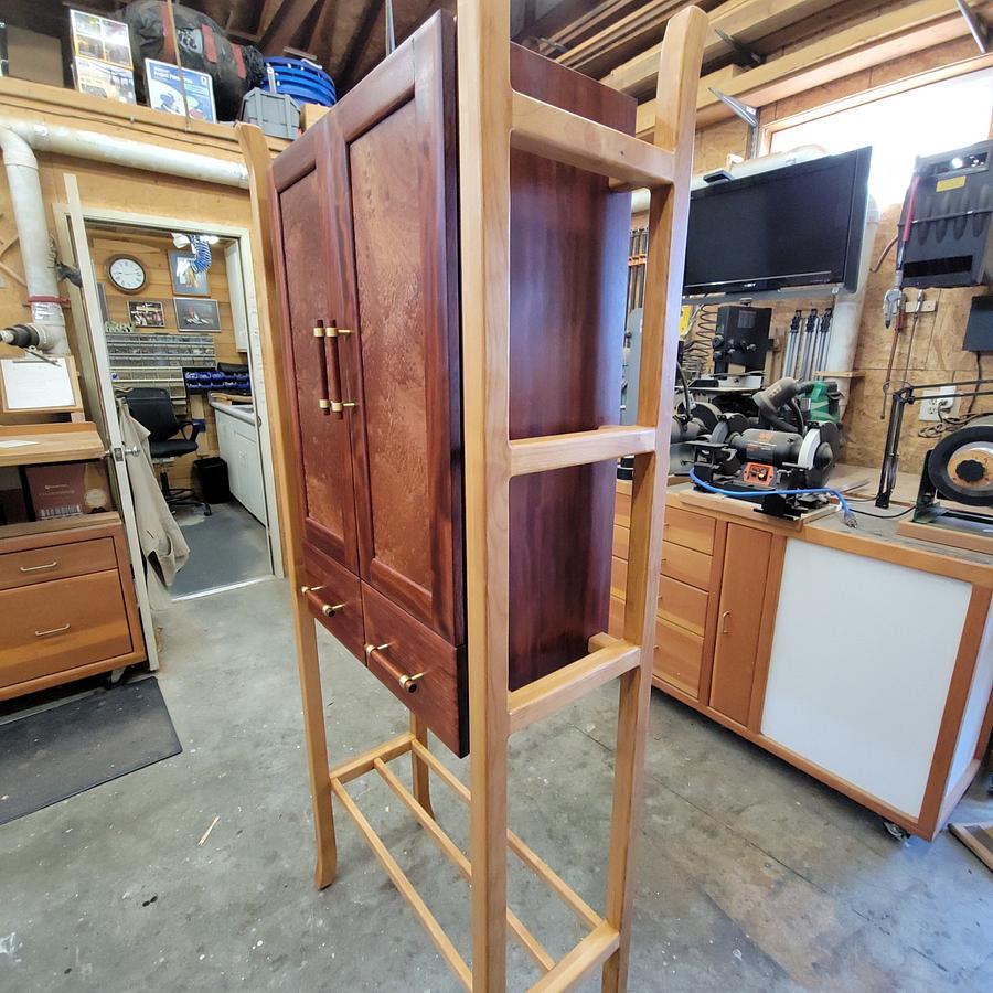 Krenov inspired chest on stand