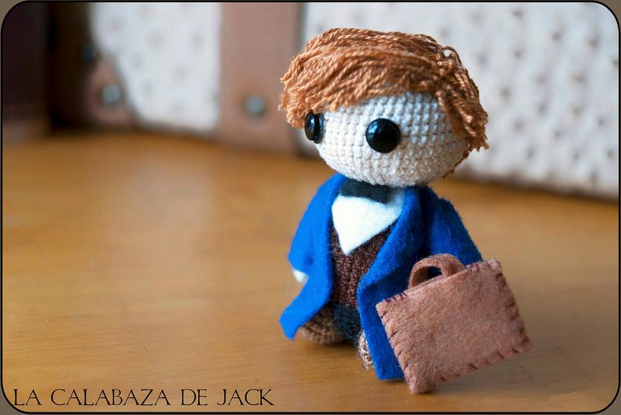 Newt Scamander Amigurumi - Fantastic Beasts - La Calabaza de Jack