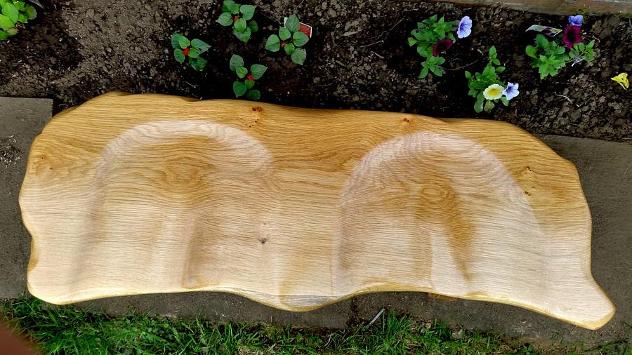 Solid Oak Garden Bench