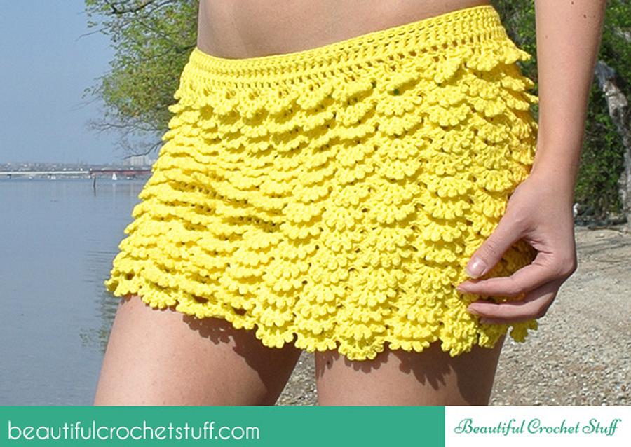 Layered Crochet Skirt 