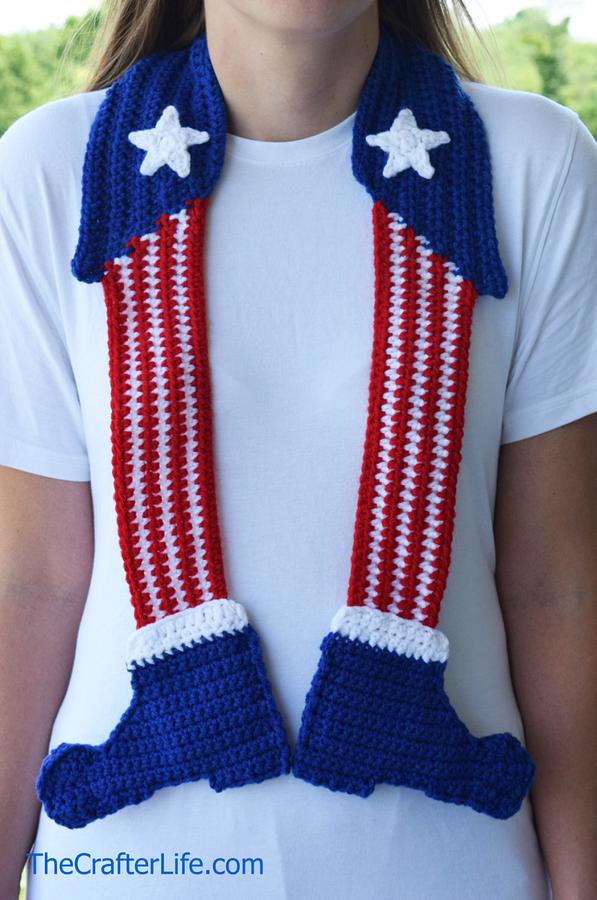 Uncle Sam Legs Scarf