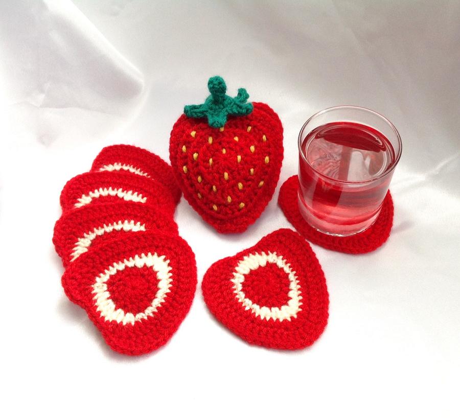 Strawberry Coaster Set