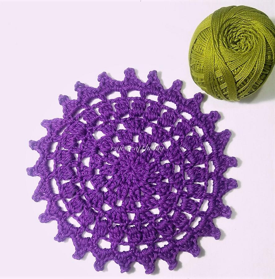 Easy Crochet Doily Coaster