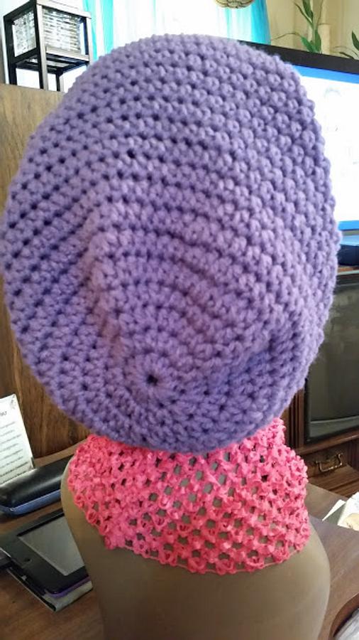 Slouchy Beanies, Crochet, Purple