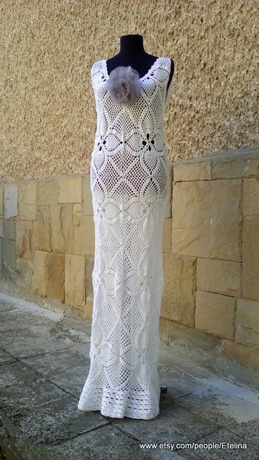 Wedding Dress, Crochet Lace Dress, Wedding Dress Boho, Sexy Beach Wedding Dress, Bridal Dress,