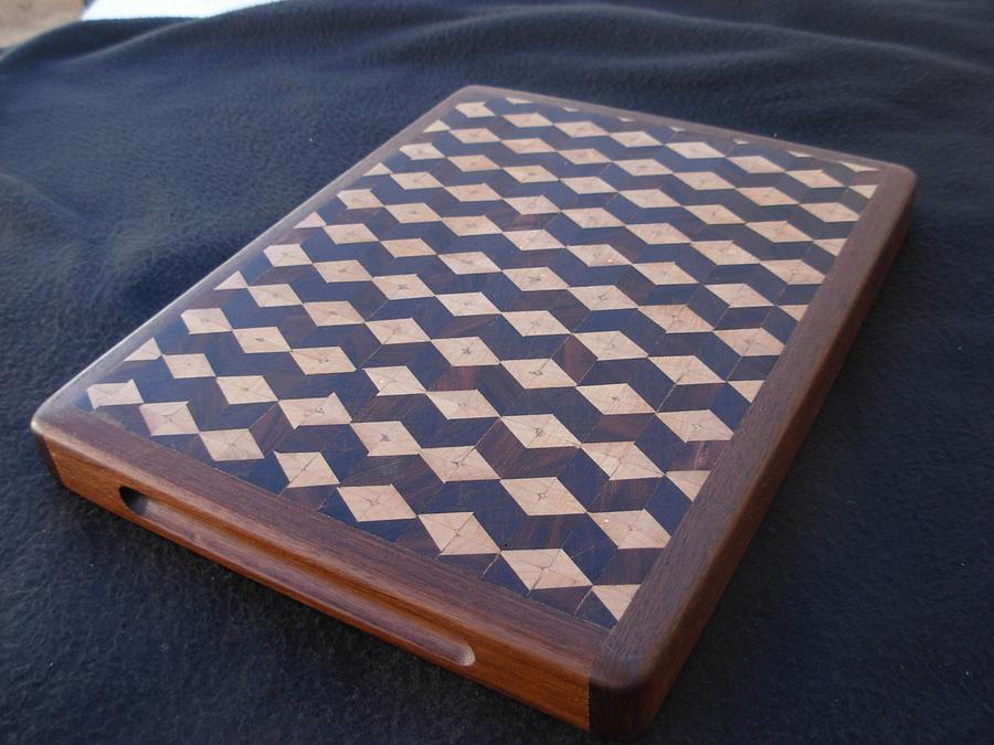 3D End Grain Cutting Board