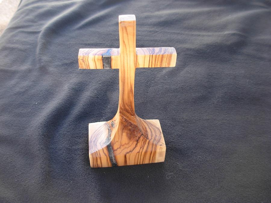 Free Standing Olive Cross