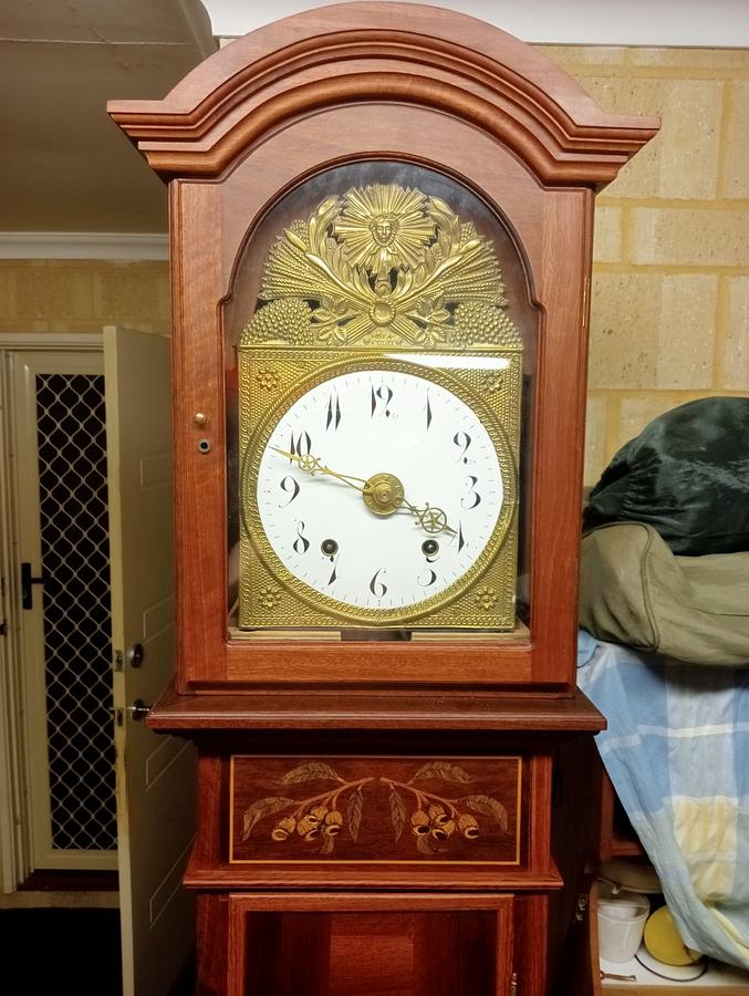 A French Australian long case clock - a tale of two clocks.