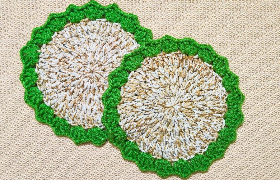 How To Make A Easy Sea Grass Crochet Coaster