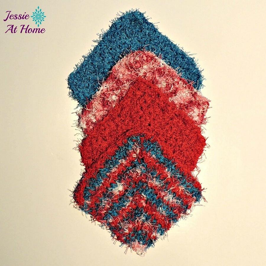 Angled Scrubby Washcloth