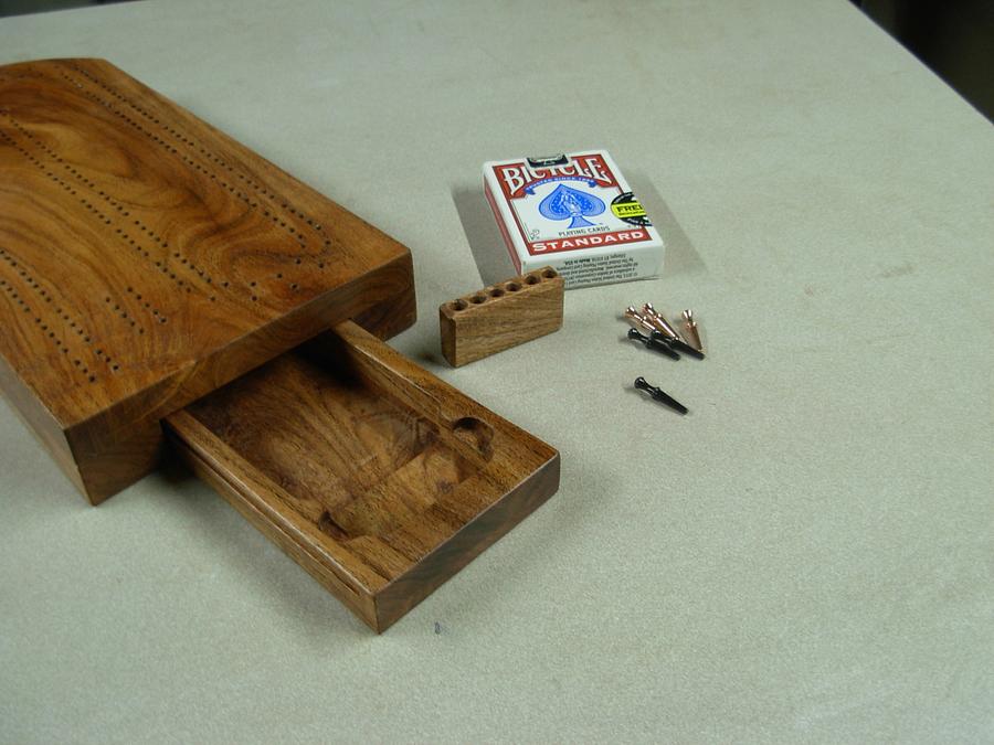 Cribbage Board w/Drawer