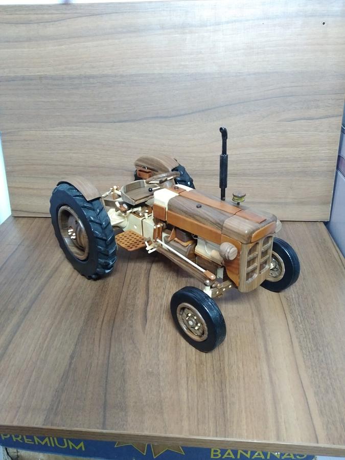 Wooden tractor