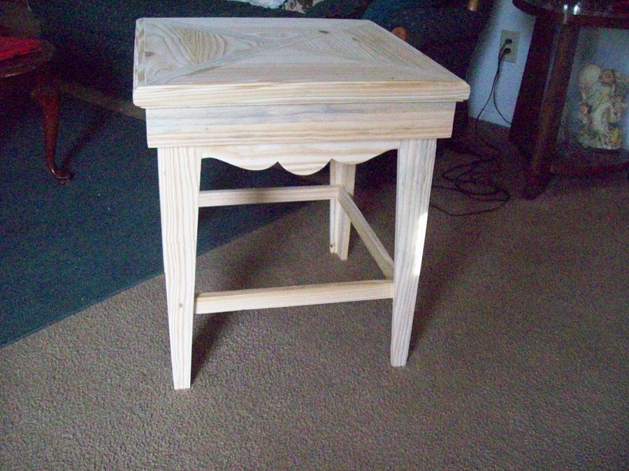 pallet wood end table