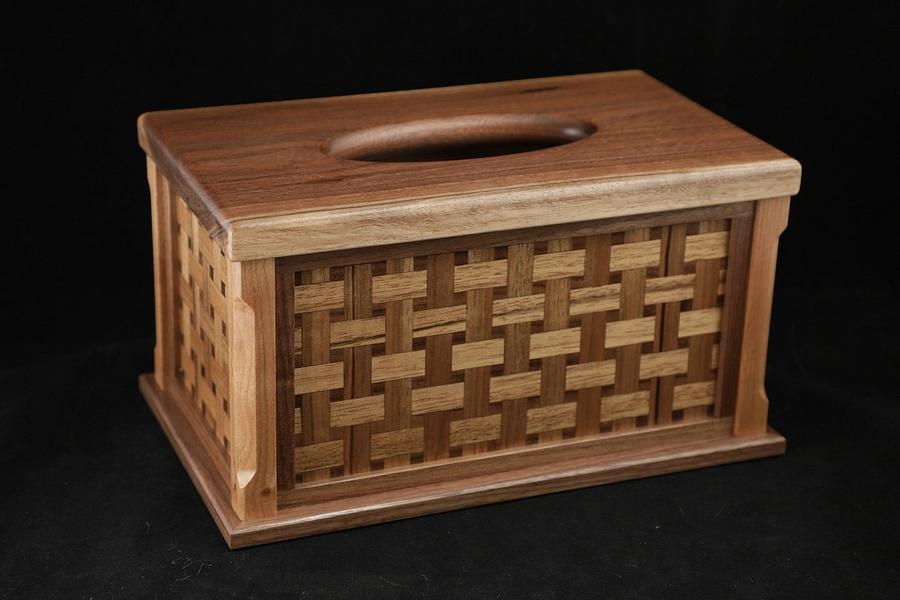 Basket Weave Tissue Box