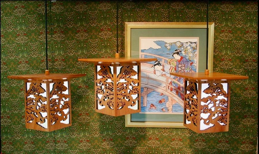 How to make Japanese style ceiling light pendants 