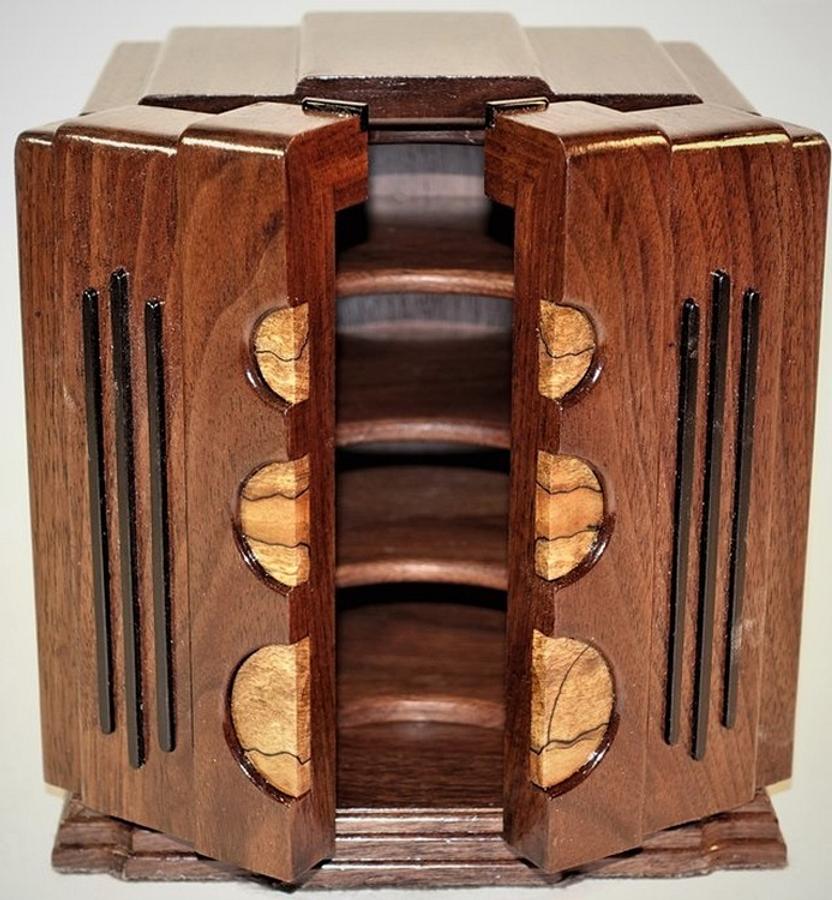 Tiny Art Deco Cabinet for Tea Bag Holders