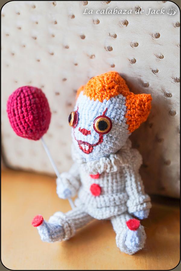 Pennywise Amigurumi - IT - La Calabaza de Jack