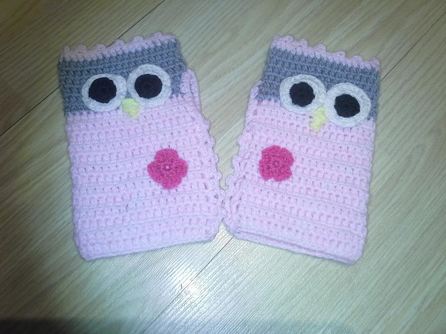  Owl Fingerless Gloves