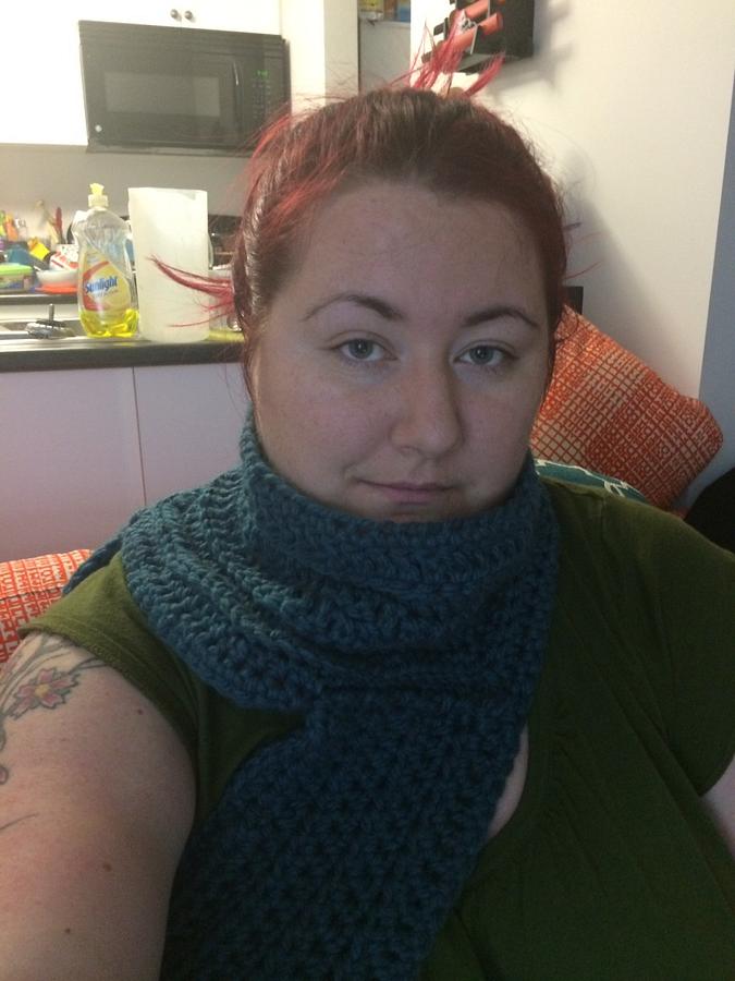 Katniss Inspired Asymmetrical Cowl