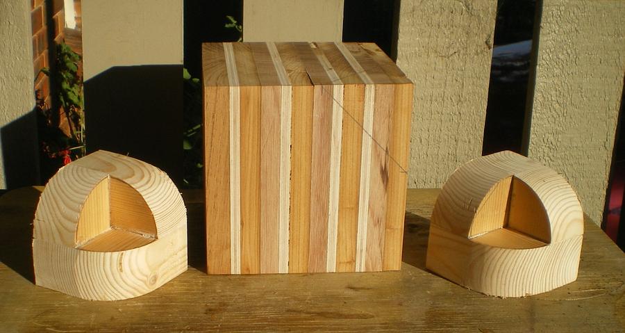 LAMINATED CUBE TURNING