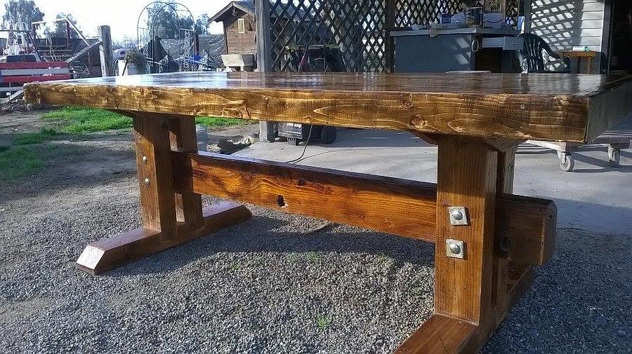 My first rustic table