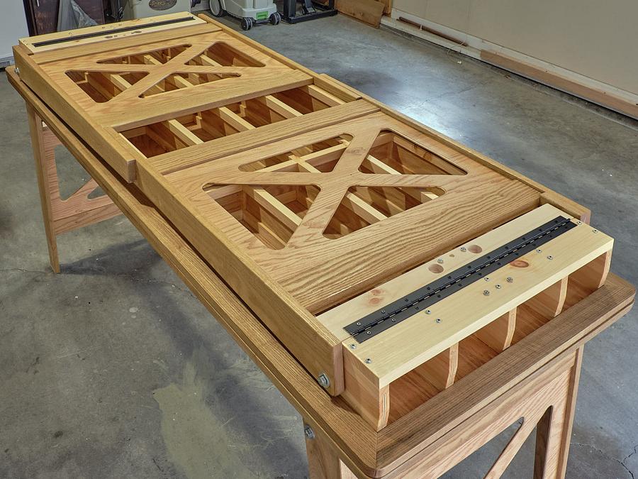 Folding Work Tables and Storage Bracket