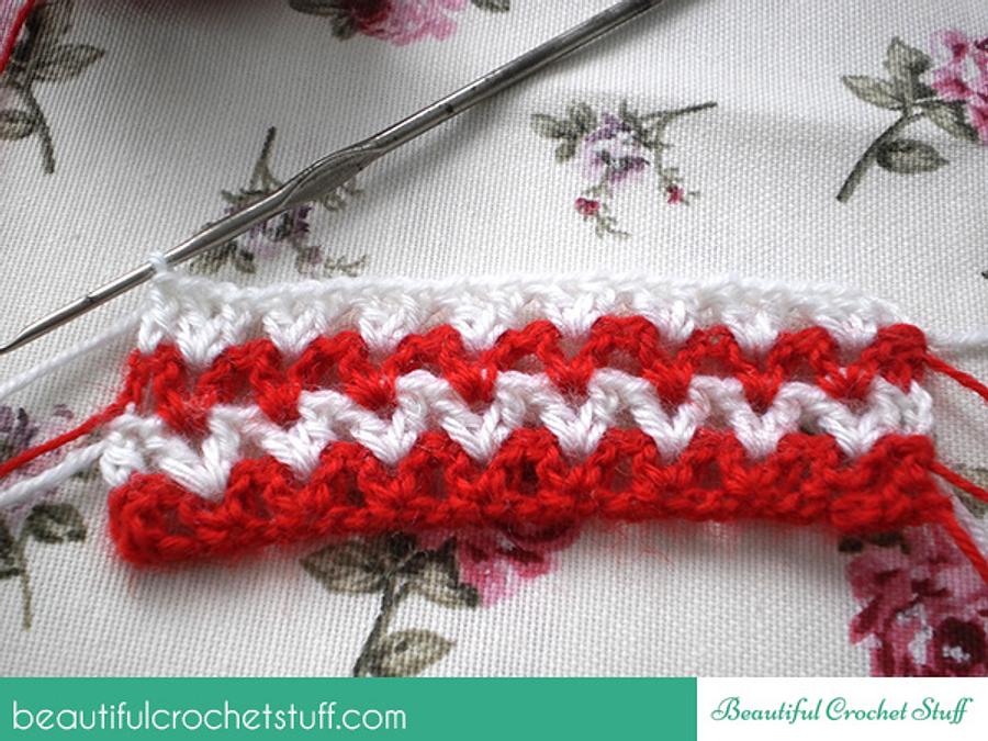 How to make V-stitch