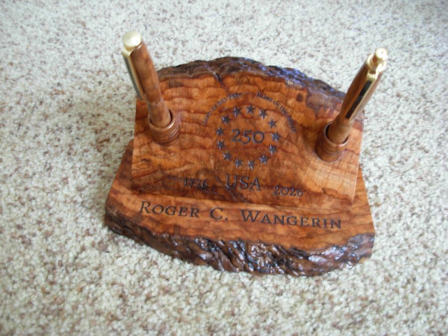 Maple Burl Pen and Pencil Holder
