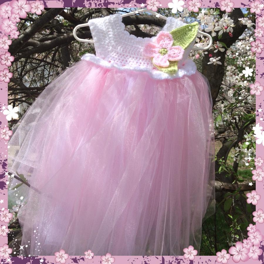 Empire Waist Dogwood Tutu Dress