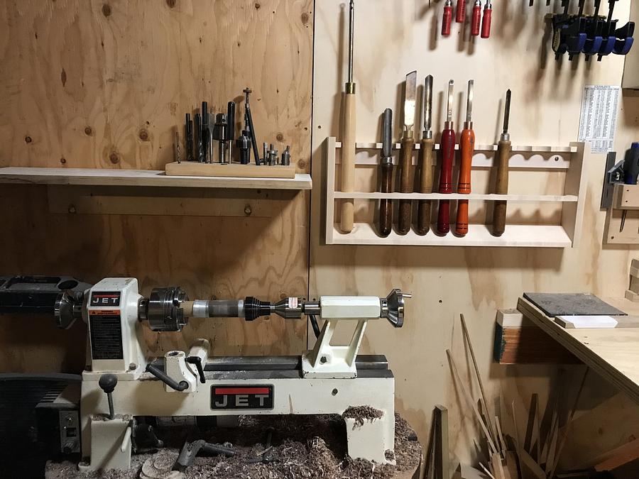 Lathe tool rack